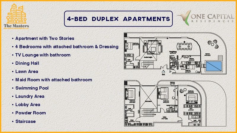 4-Bed Duplex Apartments
